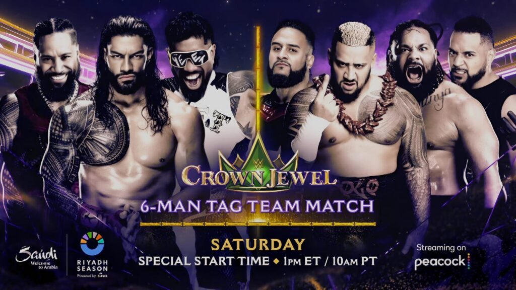 6-man tag team match crown jewel